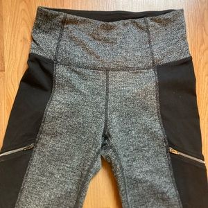 Athleta Black and Grey Leggings